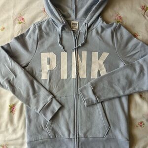 PINK Light Blue Hoodie